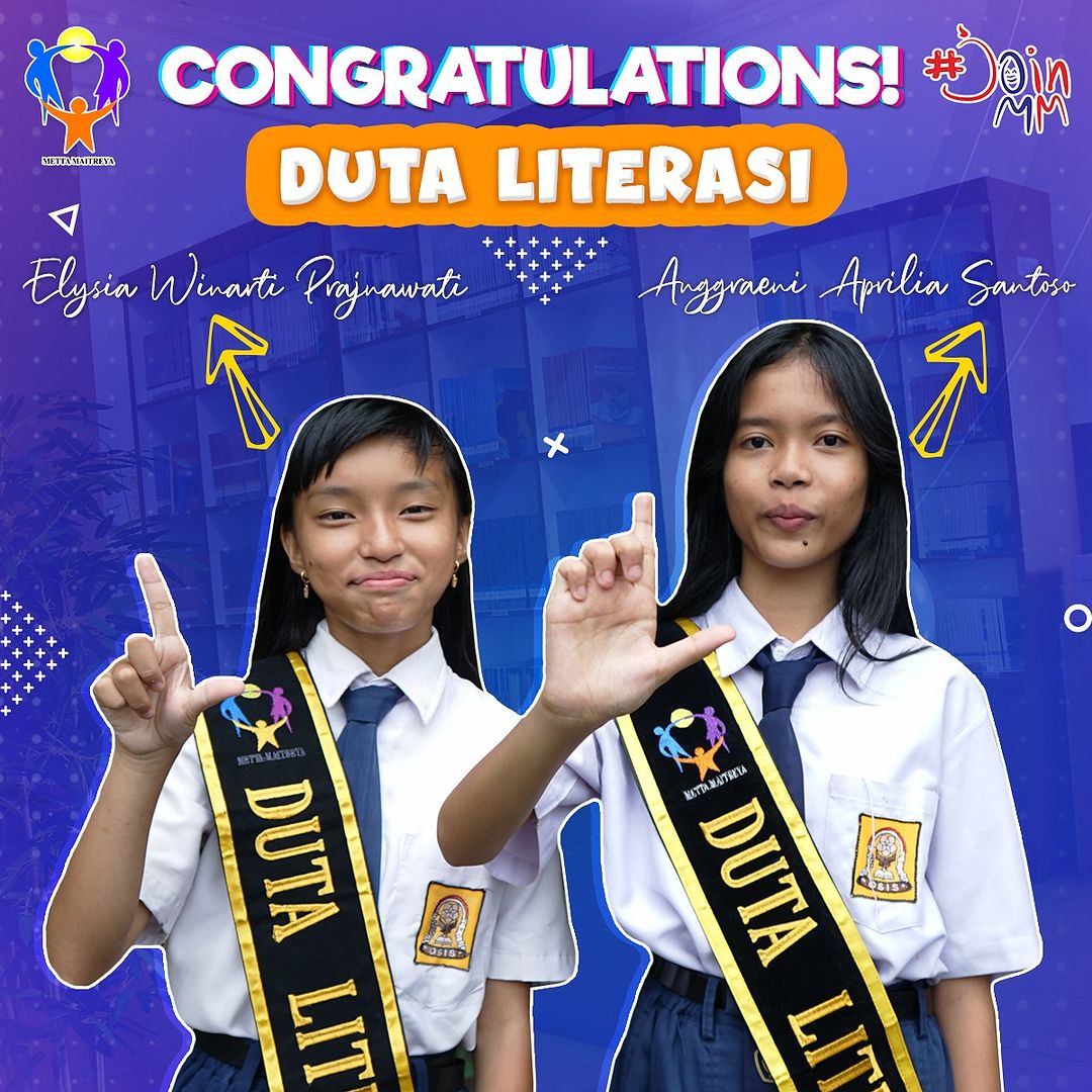 Pelantikan Duta Literasi SMP Metta Maitreya Tahun Pembelajaran 2024-2025